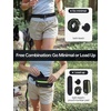 Pecute Hands Free Dog Leash for Large Dogs, Waist Belt with Pouch(Black)