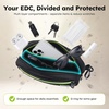 Pecute Hands Free Dog Leash for Large Dogs, Waist Belt with Pouch(Black-2 dogs)